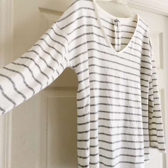 NWT A New Day Striped V Neck Top XXL B321 - Picture 2 of 7